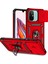 Xiaomi Redmi 12C 4g Kasa Slayt Kamera Kalkanı Döner Kickstand Pc+Tpu Telefon Kapak-Kırmızı (Yurt Dışından) 1