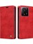 Xiaomi 13T/13T Pro/redmi K60 Ultra Kılıf Pu Deri Litchi Doku Doku Cüzdan Kapak-Kırmızı (Yurt Dışından) 1