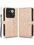 Xiaomi 14 Pro Case Scratch-Dirençli Pu Deri Stand Telefon Kabuğu Strap-Rose Altın (Yurt Dışından) 1