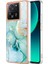 Xiaomi 13T/13T Pro/redmi K60 Ultra Tpu Kılıfı Elektrapılaşma Mermer Desen Telefon Kapak Yeşili 003 (Yurt Dışından) 1