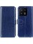 Xiaomi Için 14 Case Çılgın At Doku Telefon Kapağı Manyetik Toka Pu Deri Cüzdan Kabuk-Mavi (Yurt Dışından) 1