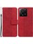 Xiaomi Redmi K60 ULTRA/13T/13T Pro Case Pu Deri Cüzdan Stand Telefon Kapak-Kırmızı (Yurt Dışından) 1