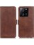 Xiaomi Redmi K60 ULTRA/13T/13T Pro Case Deri Cüzdan Stand Anti-Çizelge Telefon Kapak Kahverengi (Yurt Dışından) 1