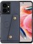 Xiaomi Için Redmi Note 12 4g Damla Koruma Deri Kaplamalı Tpu Telefon Kapağı Kickstand Shell, Kart Yuvaları Mavisi (Yurt Dışından) 1