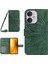 Xiaomi Redmi Için 13C 4g/5g/poco C65 4g Crossbody Telefon Deri Kılıf Ayçiçeği Desen-Dark Yeşil (Yurt Dışından) 1