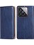 Xiaomi 14 Pro Magnicy Case Düz Renkli Deri Cüzdan Stand Telefon Kapak Mavisi (Yurt Dışından) 1