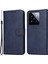 Xiaomi 14 Pro Case Shockproof Pu Deri Telefon Kapağı Buzağı Doku Mavisi (Yurt Dışından) 1