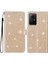 Xiaomi Için Redmi Note 12S 4g Deri Cüzdan Katlama Stand Kılıfı Damla Geçirmez Işıltılı Telefon Kapağı-Altın (Yurt Dışından) 1