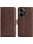 Xiaomi Için Redmi Note 13 Pro+ 5g Kılıf Damla Koruma Deri Cüzdan Stand Cep Telefonu Kapak-Kahverengi (Yurt Dışından) 1