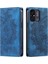 Xiaomi Redmi Için 12C 4G/11A 4g Kasa Manyetik Kapanış Baskılı Deri Telefon Koruyucu Mavisi (Yurt Dışından) 1