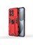 Xiaomi Redmi Için K70E 5g Kickstand Cover Çift Katman Sabit Pc Yumuşak Tpu Şok Geçirmez Vaka-Kırmızı (Yurt Dışından) 1