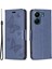 Xiaomi Redmi 13C 4g/poco C65 4g Case Kelebek Baskılı Pu Deri Cüzdan Telefon Kapak-Dark Mavi (Yurt Dışından) 1