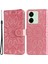 Xiaomi Redmi Için 13C 4g/poco C65 4g Telefon Kılıf Anti-Fall Pu Deri Deri Stand Cüzdan Kapak Pembe (Yurt Dışından) 1