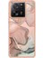 Xiaomi 13T/13T Pro/redmi K60 Ultra Tpu Durumu 2.0mm Imd Mermer Desen Telefon Kapak Pembe (Yurt Dışından) 2