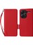 Xiaomi Redmi Için Note 13 Pro+ 5g Case Litchi Doku Pu Deri Deri Cüzdan Telefon Koruyucusu Kayış Kırmızısı (Yurt Dışından) 1