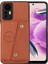 Xiaomi Için Redmi Not 12S 4g Kırılma Kanıtı Pu Derılı Kaplamalı Tpu Telefon Kapağı Kickstand Shell, Kart Yuvaları Işık Kahverengi (Yurt Dışından) 1