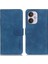 Xiaomi Redmi Için 13C 4g/poco C65 4g Case Case Telefon Kabuğu Pu Deri Retro Stand Cep Telefonu Kapak Mavisi (Yurt Dışından) 1