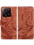 Xiaomi Için Redmi K60 ULTRA/13T/13T Pro Case Tiger Pusint Pu Deri Telefon Kapak-Kahverengi (Yurt Dışından) 1