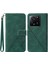 Xiaomi 13T/13T Pro/redmi K60 Ultra Case Pu Deri Cüzdan Telefon Kapağı Kayış-Blackish Green (Yurt Dışından) 1