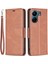 Xiaomi Redmi Için 13C 4g/poco C65 4g Case Coplepon Callet Sap-Brown ile Pu Deri Kapak (Yurt Dışından) 1
