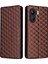 Xiaomi Için Poco C65 4g/redmi 13C Cep Telefon Kılıfları Deri Cüzdan Baskılı Flip Cover-Brown (Yurt Dışından) 1