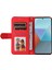 Xiaomi Için Redmi Note 13 Pro 5g Deri Kılıf Strap Telefon Cüzdan Standı Kapak Kırmızısı (Yurt Dışından) 2