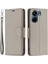 Xiaomi Için Redmi 13C 4g/poco C65 4g Kasa Pu Deri Telefon Kapağı Litchi Doku Folio Flip Shell-Grey (Yurt Dışından) 1