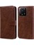 Cep Telefonu Xiaomi Için Stand Kapağı 13T/13T Pro/redmi K60 Ultra Ultra Doğru Renk Pu Deri Cüzdan Case-Brown (Yurt Dışından) 1