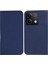 Xiaomi Için Redmi Not 13 5g Kasa Çapraz Doku Pu Deri Stand Manyetik Kapanış Telefon Kapak-Dark Mavi (Yurt Dışından) 1