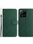 Xiaomi 13T/13T Pro/redmi K60 Ultra Case Pu Deri Rhombus Desen Stand Akıllı Telefon Kapak Yeşil (Yurt Dışından) 1