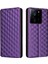 Xiaomi 13T/13T Pro/redmi K60 Ultra, Rhombus Baskılı Cüzdan Telefon Kılıfı Kabuk-Doğru (Yurt Dışından) 1