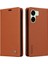 Xiaomi Redmi 13C 4g/poco C65 4g Case Anti-Cratch Deri Deri Flip Stand Phone Cover-Brown (Yurt Dışından) 1