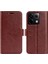 Xiaomi Redmi Için Note 13 Pro 5g Kasa Bump Döyesi Pu Deri Telefon Kapak-Kahverengi (Yurt Dışından) 1