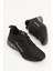 Erkek Siyah Füme Rahat Kalıp Termo Taban Bağcıklı Sneaker 1