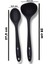 2'li Silikon Set 1 Adet Kepçe 1 Adet Silikon Kaşık(27.5cm) 2