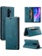 Xiaomi Redmi Için Retro Mat Deri Kılıf Cüzdanı Rfıd Engelleme Not 8 Pro-Blue (Yurt Dışından) 1