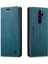 Xiaomi Redmi Için Retro Mat Deri Kılıf Cüzdanı Rfıd Engelleme Not 8 Pro-Blue (Yurt Dışından) 2