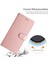 Xiaomi Mi Için Ipek Doku Stand Kabuğu 11 Lite 4g/5g/11 Lite 5g Ne Cüzdan Telefon Kılıfı Deri Kapak Bilek Kayış-Rose Gold (Yurt Dışından) 4