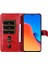 Xiaomi Redmi Için 12 4g Buzağı Dokusu Telefon Kılıfı Karaket Önleme Anayacı Zıpper Cep Cülü Katılık Stand Telefon Kapağı-Kırmızı (Yurt Dışından) 2