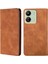 Xiaomi Redmi Için 13C 4g/poco C65 4g Case Cilt Touch Hissed Hisset Pu Deri Telefon Kapağı Kart Yuvaları ile Kahverengi Kahverengi (Yurt Dışından) 1