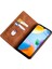 Xiaomi Redmi Için 13C 4g/poco C65 4g Case Cilt Touch Hissed Hisset Pu Deri Telefon Kapağı Kart Yuvaları ile Kahverengi Kahverengi (Yurt Dışından) 2