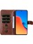 Xiaomi Redmi Için 12 4g Buzağı Doku Telefon Kılıfı Koşul Anti-Çizelge Cep Cüzdanı Katlanabilir Stand Telefon Kapağı-Kahverengi (Yurt Dışından) 2