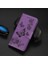 Xiaomi Redmi Için 10C Pu Deri Kelebek Çiçeği Baskılı Kılıf Stand Cüzdan Koruyucu Telefon Kapağı Strap-Purple ile (Yurt Dışından) 5