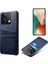 Xiaomi Için Redmi Note 13 5g Kasa Çift Kart Yuvaları Şok Geçirmez Kılıf Pu+Pc Ince Telefon Kılıf Mavisi (Yurt Dışından) 1