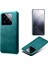 Xiaomi 14 Pro Slim Fit Pu Deri + Pc Buzağı Doku Kılıfı Koruyucu Telefon Kapak Yeşil (Yurt Dışından) 1
