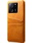 Xiaomi Redmi K60 ULTRA/13T/13T Pro Smartphone Cover Çift Kart Yuvaları Pu Deri Kaplamalı Pc Koruyucu Vaka-Yay (Yurt Dışından) 2