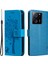 Xiaomi Için Redmi K60 ULTRA/13T/13T Pro Telefon Kabuğu Stand Pu Deri Cüzdan Kılıf Mavisi (Yurt Dışından) 1