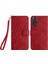 Xiaomi Için Redmi Not 11S 4g Case Pu Pu Tam Koruma Cüzdan Telefon Kapak-Kırmızı (Yurt Dışından) 1