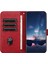Xiaomi Için Redmi Not 11S 4g Case Pu Pu Tam Koruma Cüzdan Telefon Kapak-Kırmızı (Yurt Dışından) 2