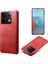 Xiaomi Redmi Için Note 13 Pro 5g Case Buzağı Dokusu Önleme Önleyici Pu+Pc Telefon Kabuğu-Kırmızı (Yurt Dışından) 1